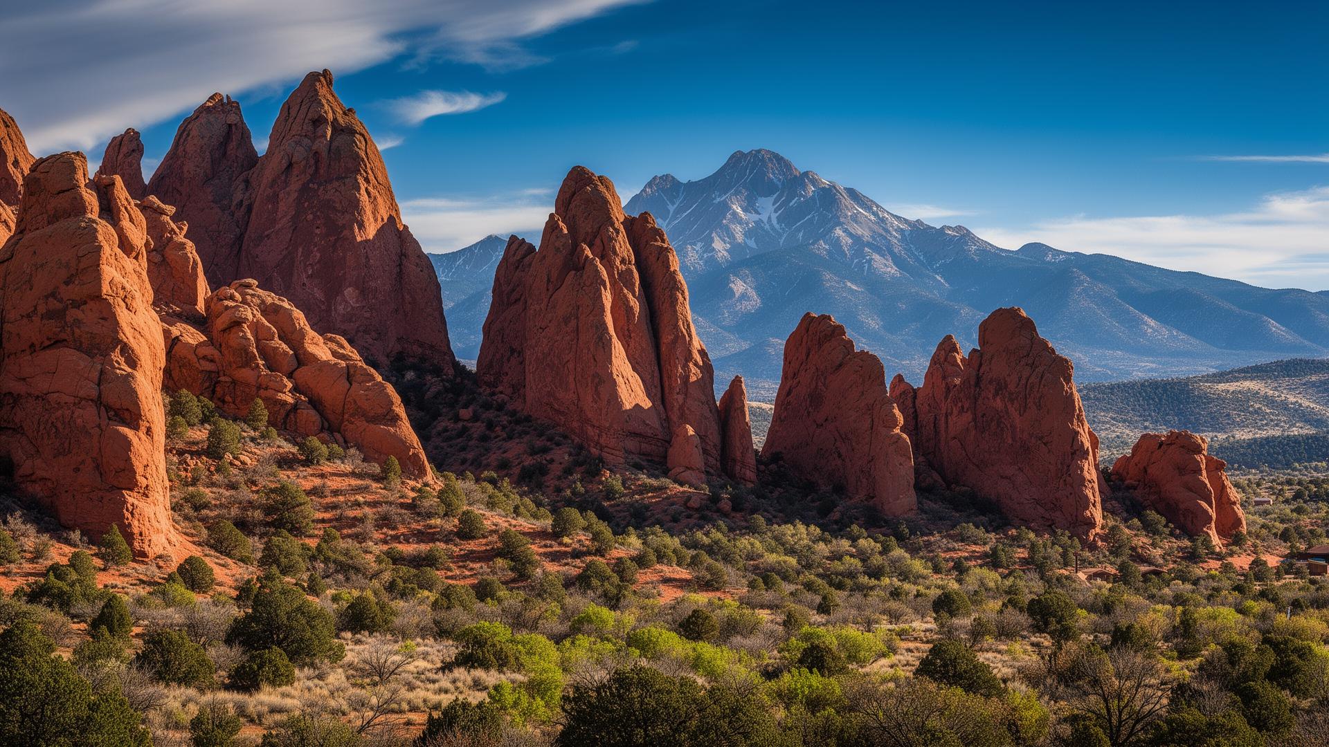 Garden of the Gods red rock formations near Colorado Springs